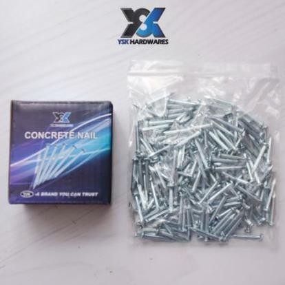 Paku Beton Putih / Concrete Nail Ysk 1.25 Inch / Paku Beton 1,5 Inch / Paku Beton 2 Inch / Paku Puti
