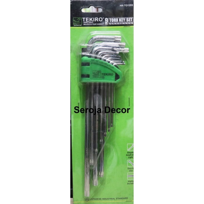 BEBAS ONGKIR - Kunci L Bunga Set 9 pcs TEKIRO