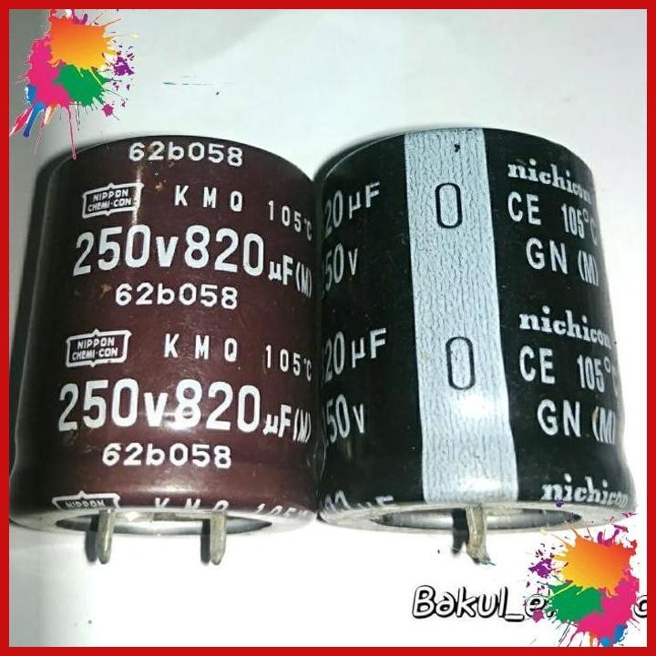 elco 820uf 250v nippon /nichicon (bke)