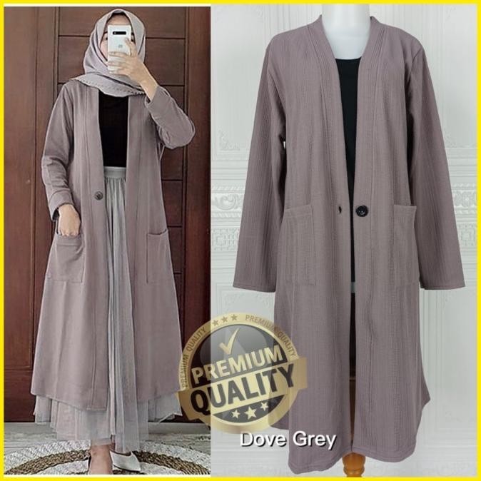 AK5 Long Cardigan Rajut Wanita Blazer Kardigan Panjang Wanita LD 104