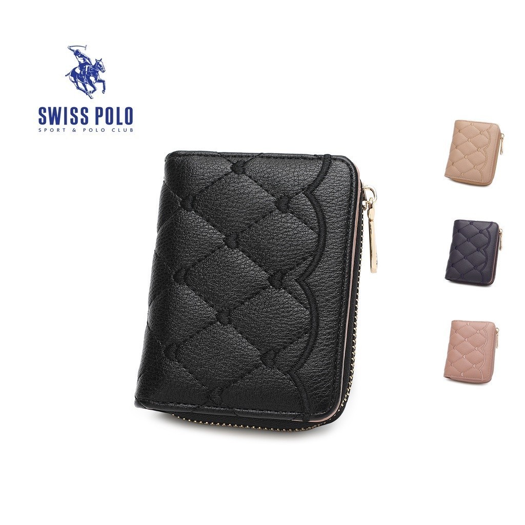 Swiss Polo Quilted Short Purse / Wallet (Dompet Wanita) - Cokelat Wanita - SLP 50