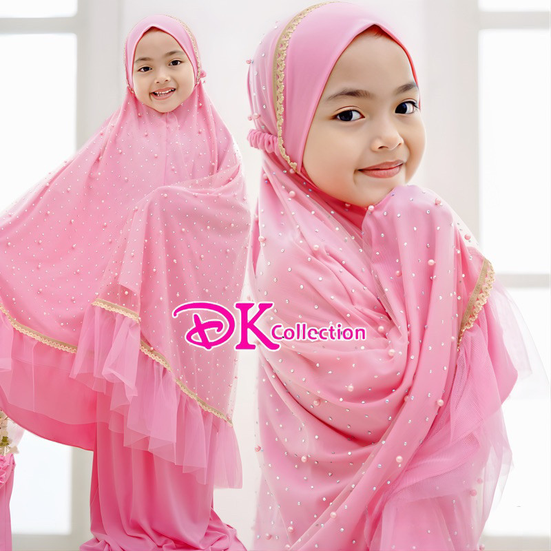 Mukena Anak Umur 10 Sampai 12 Perempuan 7 8 Tahun 3 4 5 6 2 Set Rukoh Cewek Alat Sholat Lengkap 1 Pa
