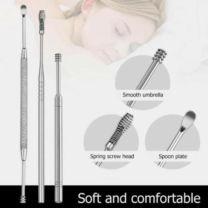 Korek Kuping Pembersih Telinga 8Pcs