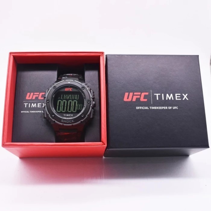 TIMEX TW2V85100 UFC Street Shock Jam Tangan Pria Digital Black Rubber