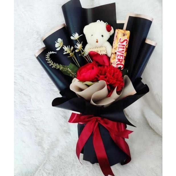 

Termurah Buket Boneka Beruang Girly Kado Pacar Cewek/ Coklat Kado Ulangtahun/Wisuda/Valentine Diskom