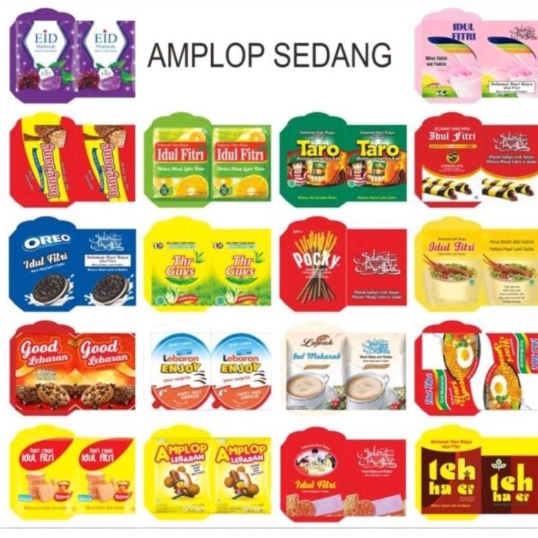 

Big Sale 500 Lembar Amplop Lebaran Snack Lembaran Size Medium Murah