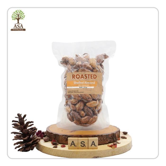 

Ready - Shelled Almond/Almond Cangkang Milk Flavoured 250Gr