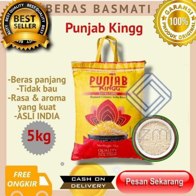 

Beras Basmati Punjab King 5kg Pakai Karung