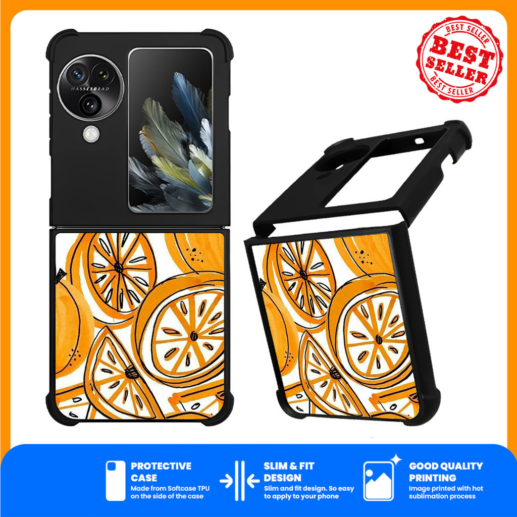 Case Casing Oppo N3 Flip Orange YDH0097