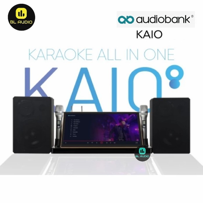 AUDIOBANK KAIO KA 10 KA10 ALL IN ONE KARAOKE SYSTEM 2 MIC WIRELESS