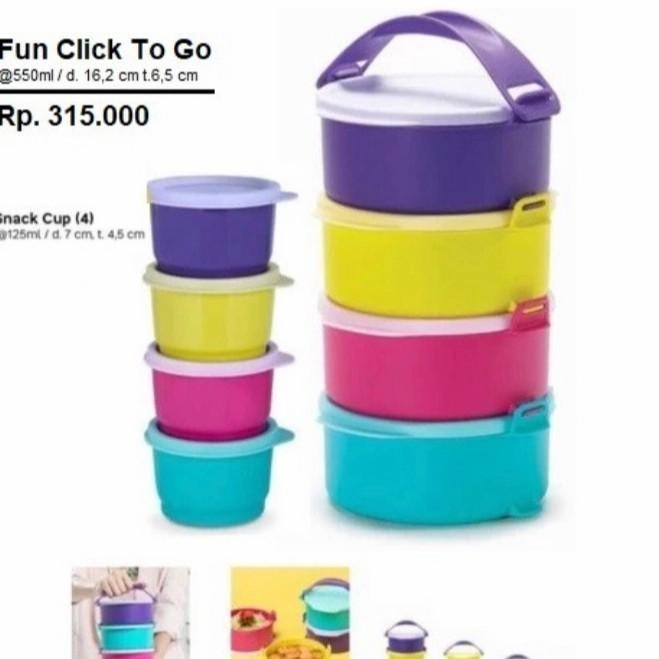 TUPPERWARE ORIGINAL SMALL FUN CLICK TO GO ROUND RANTANG TUPPERWARE