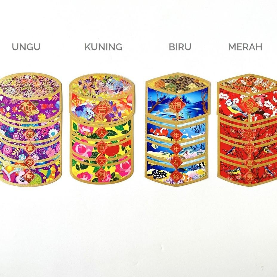 

1Pa Isi 4 Angpao Chinese Basket Amplop Uang Unik Imlek Ulang Tahun Serba Guna Cny Chinese New Year
