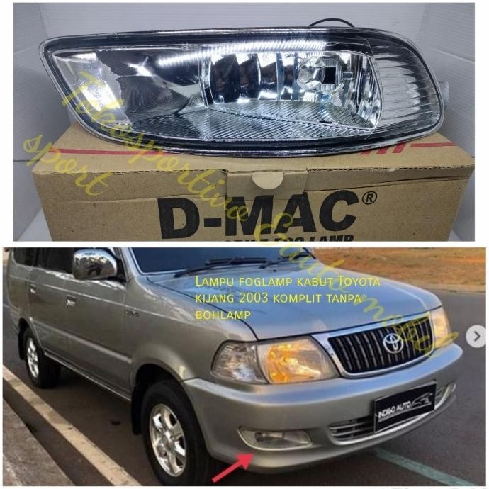 Lampu foglamp kabut kijang kapsul 2003-2004 kritsa Lgx Lsx Lx Efi