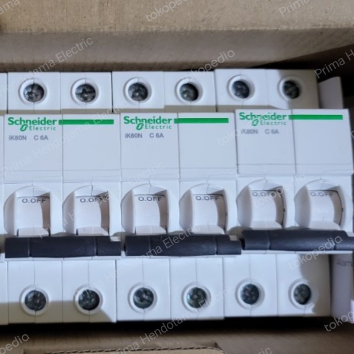 MCB Schneider iK60N 6A/2P 6A 2 Pole MCB Schneider 2P 6A A9K27206