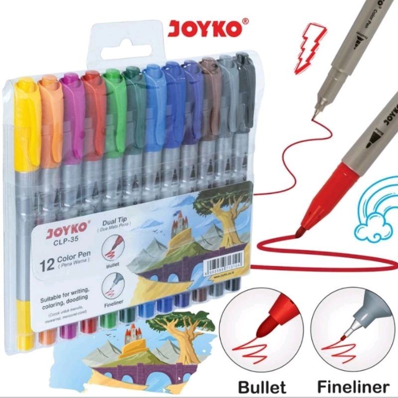 

Joyko Color Pen CLP-35 (12 Warna)