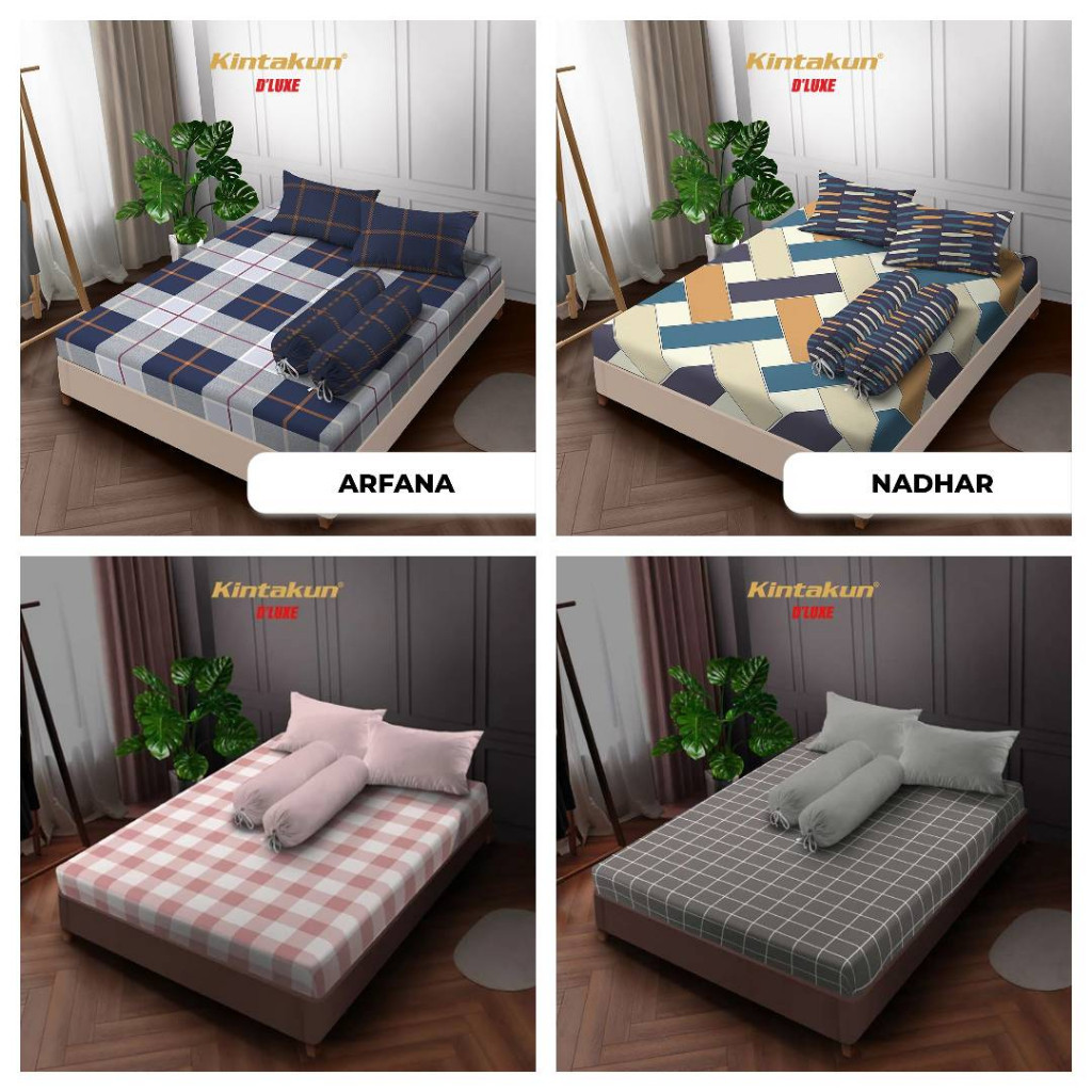 Kintakun Sprei D'luxe JUNI Edition UK. 140X200 TINGGI 30 Cm