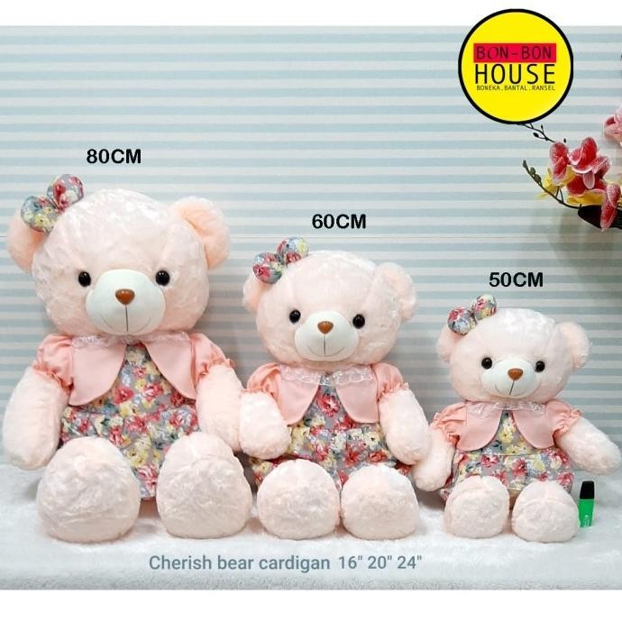 Teddy Bear dress esklusif beruang house valentine kado sovenir cheries BRN