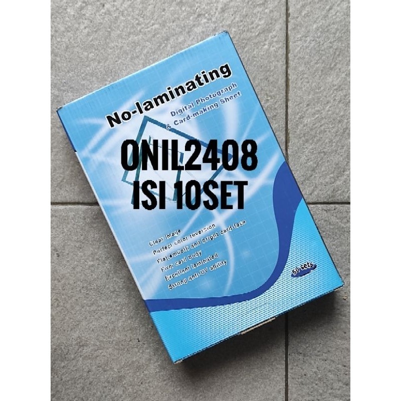 

Kertas Pvc Id Card / Pvc Sheet Id Card / Kertas Id Card Isi 10 Set / Bahan Id Card