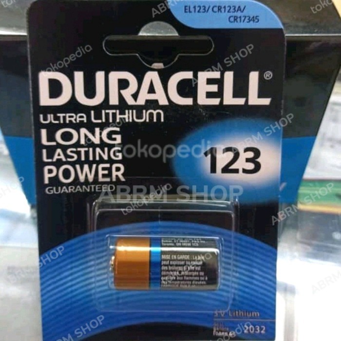 DURACELL 123 3V CR123 CR123A LITHIUM USA BATRE BATERAI 3V 123 DURACELL