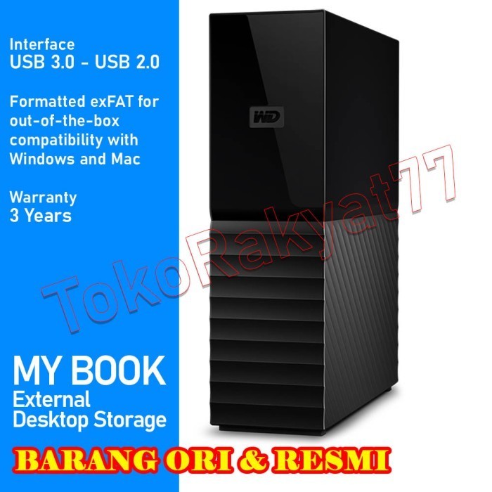 READY WD My Book New Design 12TB - HDD / Hardisk / Harddisk External ORI