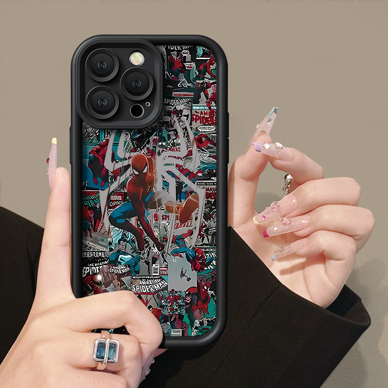 Poster Spider Man Case For OPPO A15 A16 For A57 A17 A52 A53 A54 A5 A18 A38 Soft Case For A7 A78 A58 A74 A78 A9 A76 A1 A94 Casing For RENO4 5 6 7 8T 7z F9 Pro Fullcover Case a92 kesing a95 4f a55 5f a5s softcase 8 a98 reno 2020 5g 4g 4 cesing hp f a17k