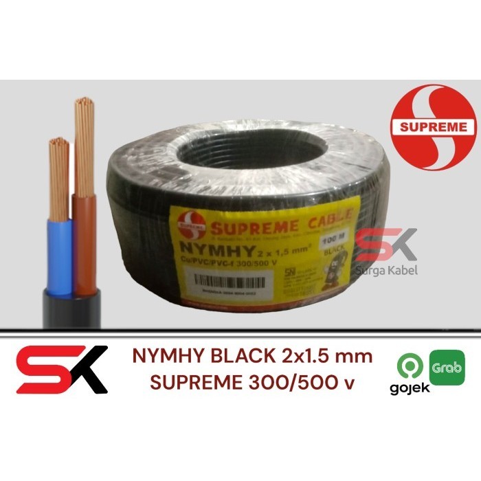 Kabel SUPREME NYYHY 2x1.5 mm NYYHY 2 x 1.5 mm KABEL SERABUT