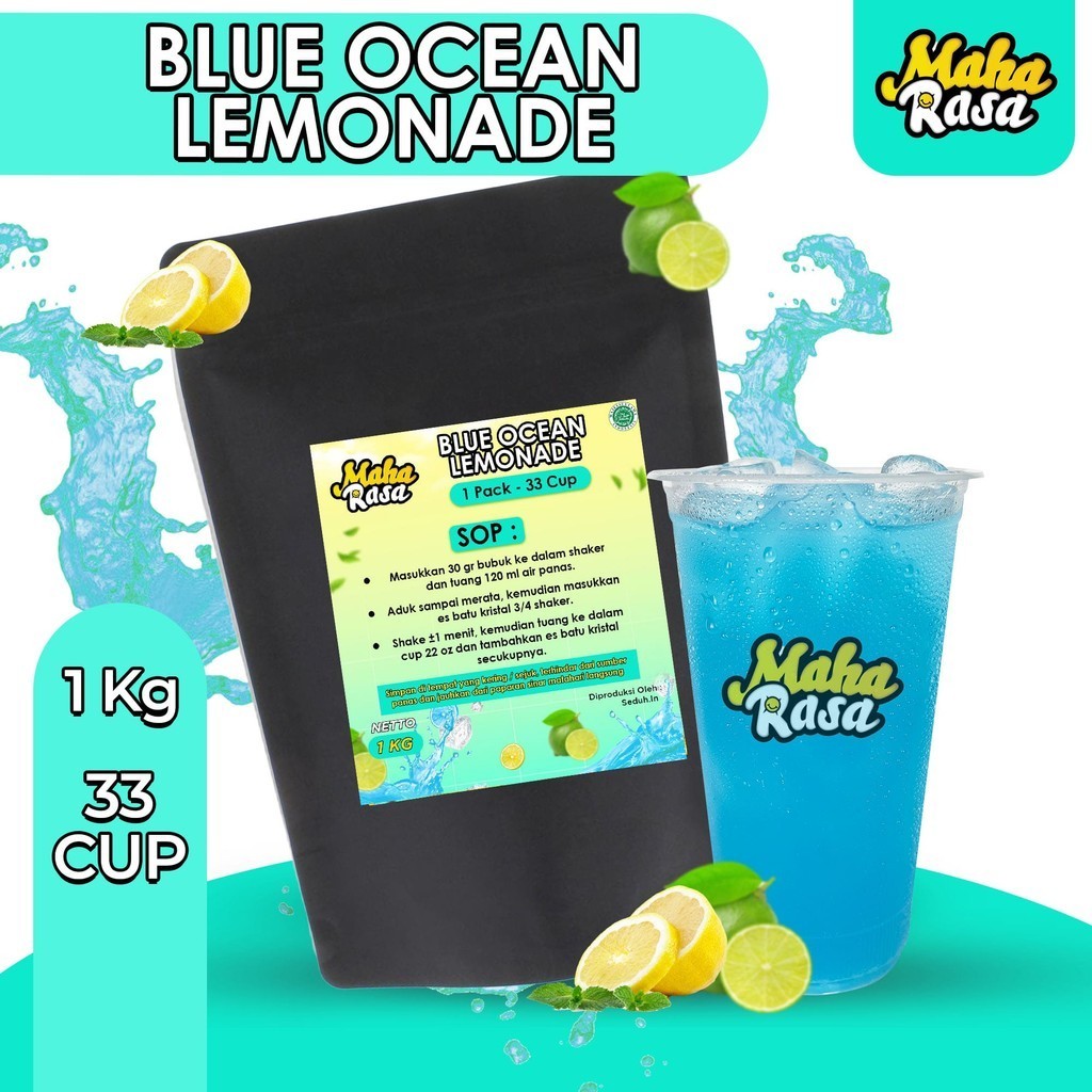 

MAHA RASA - Lemonade Blue Ocean Bubuk Minuman Instan (1 KG)