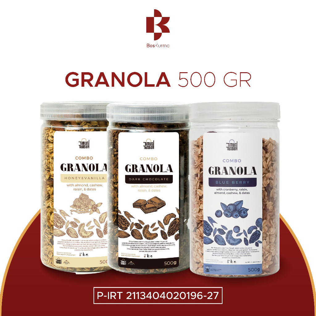 

Granola Timur Tengah 500 Gram - Granola Combo Timur Tengah Oatmeal