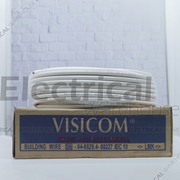 Kabel NYM 2x1.5mm2 VISICOM 50 M 2x1.5mm 2x1.5 2x1,5mm 2x1,5 SNI 50M