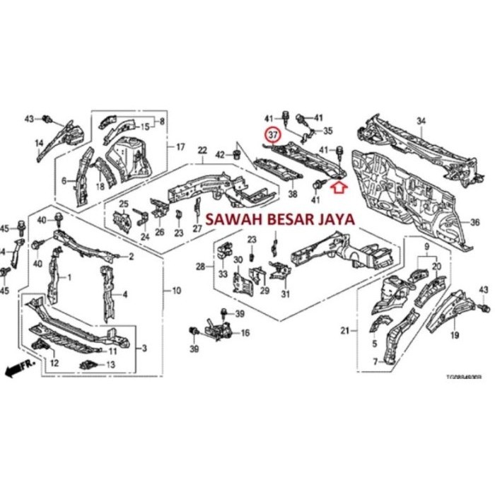 Ready Plat Besi Bawah Panggangan Panggang Sate Depan Jazz S Rs Ge8 Original .