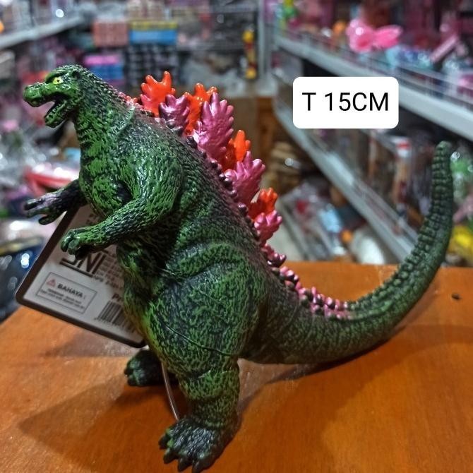 Figure Godzilla Karet Vinyl Medium Size Mainan Ultraman Kaiju Monster | Tesani