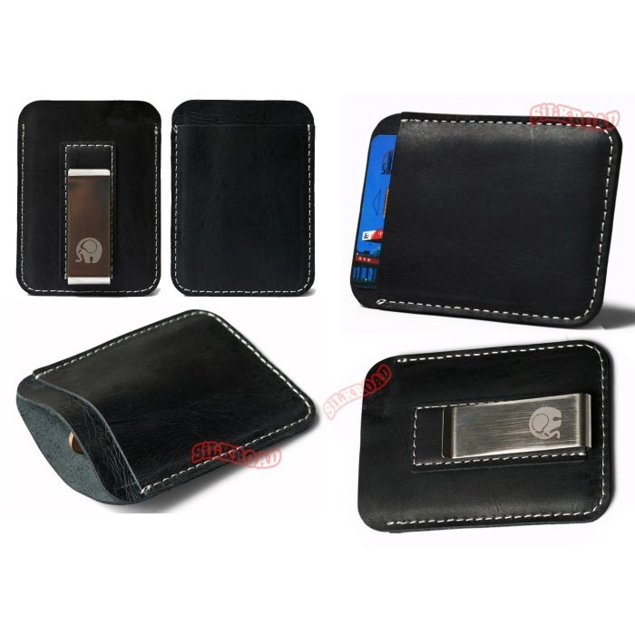 Dompet Money CLip,Money Clip,Penjepit Uang,Dompet Kulit Asli,Elipant 2