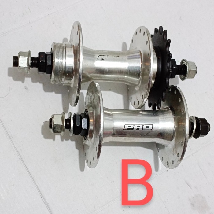 HUB HUBSET NAP GEAR PRO 32H FIXIE FIXED SEALED BEARING SINGLE TRACK