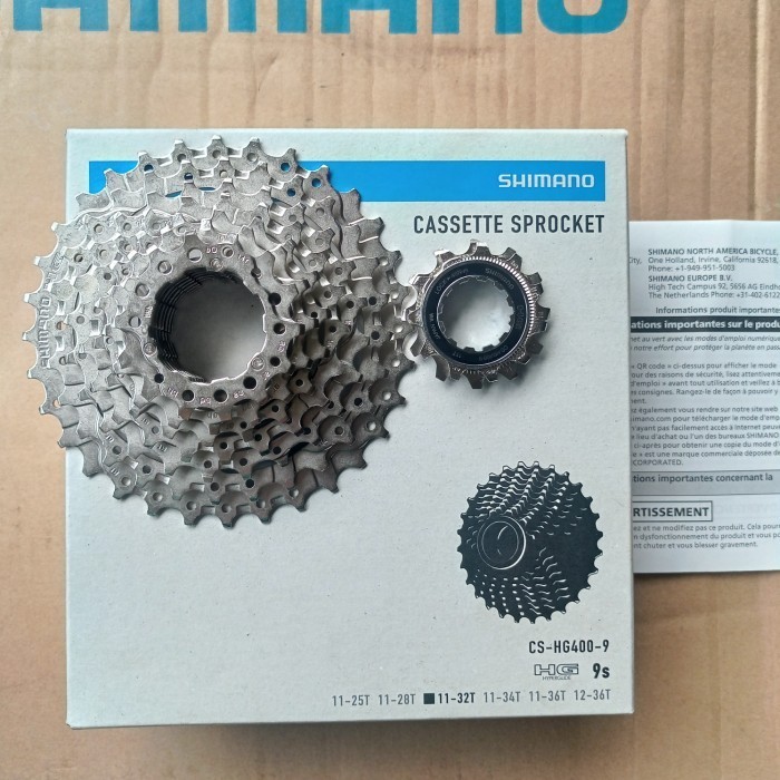 SPROCKET/FREEWHEEL SHIMANO 9 SPEED 9SPEED ALIVIO HG400 11-32T CASSETTE