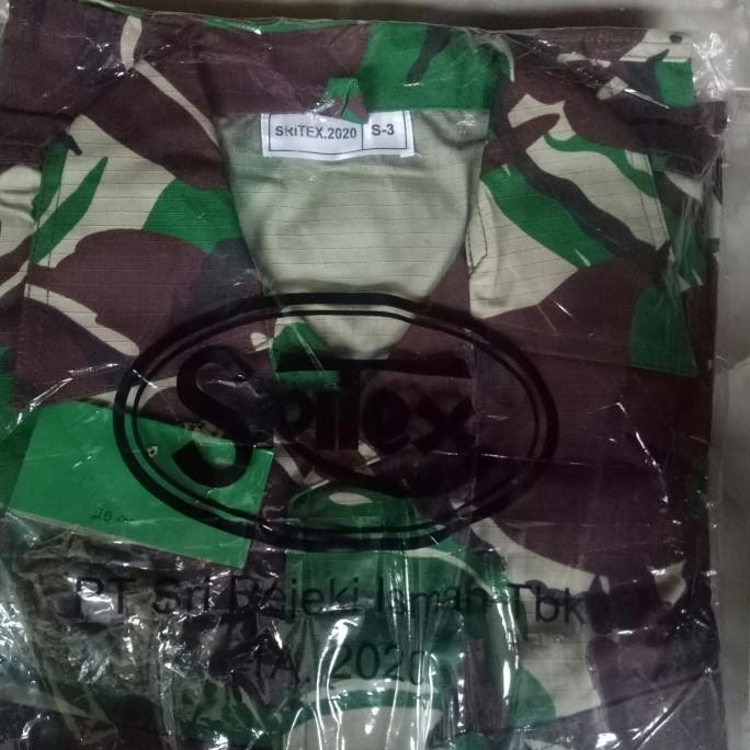 baju pdl tni ad sritex 2020 ukuran S3
