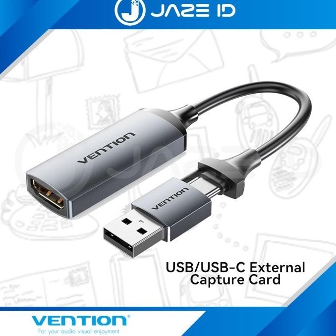Vention HDMI Video Capture Card USB to HDMI Game Capture for Streaming