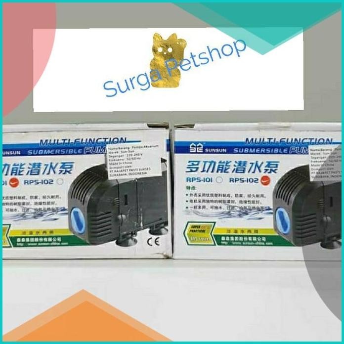 Pompa air SUNSUN Multifunction Submersible Pump RPS 102 Aquarium Kolam