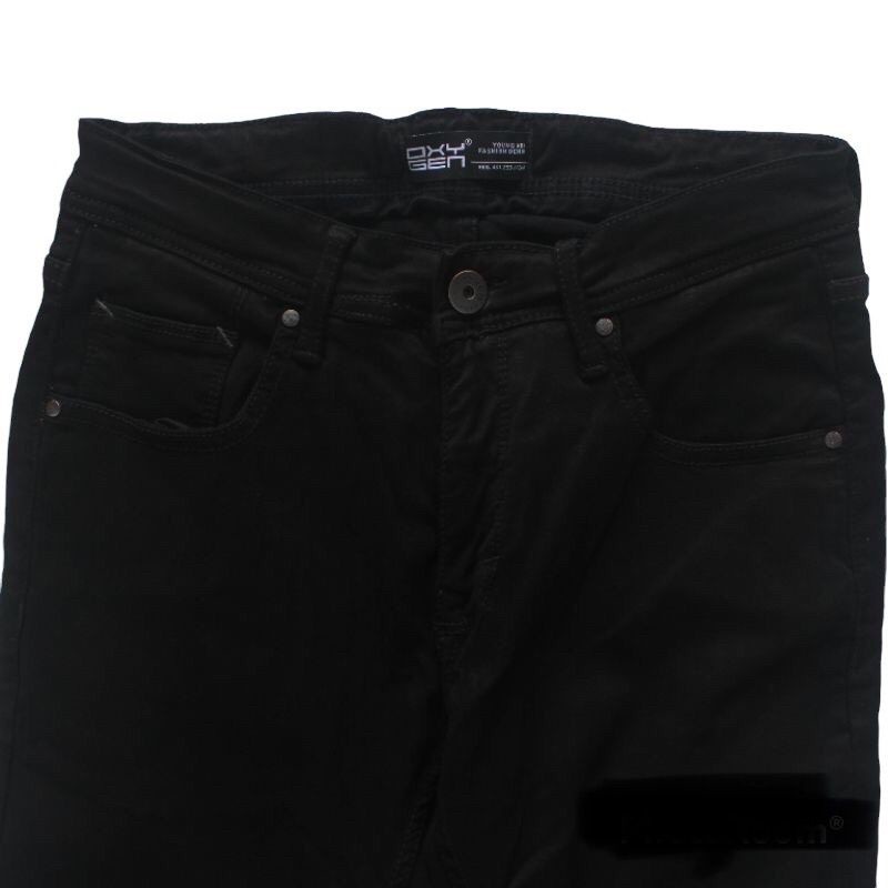 NEW LAUNCHING TERMURAH CELANA JEANS PROMO Celana OXYGEN DENIM ORIGINAL/DENIM HITAM (702-322121)
