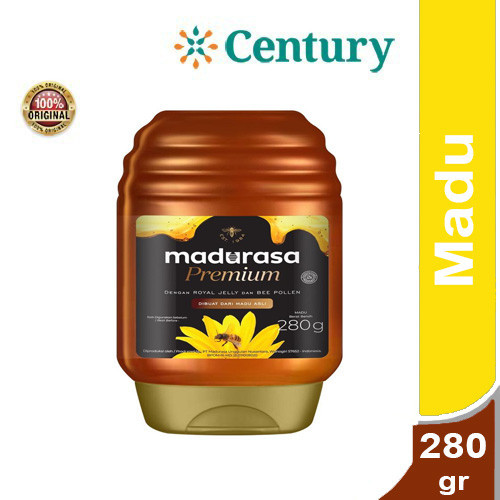 

Madurasa Premium Royal Jelly & Bee Pollen 280 gr / Madu Rasa / Makanan & Minuman/