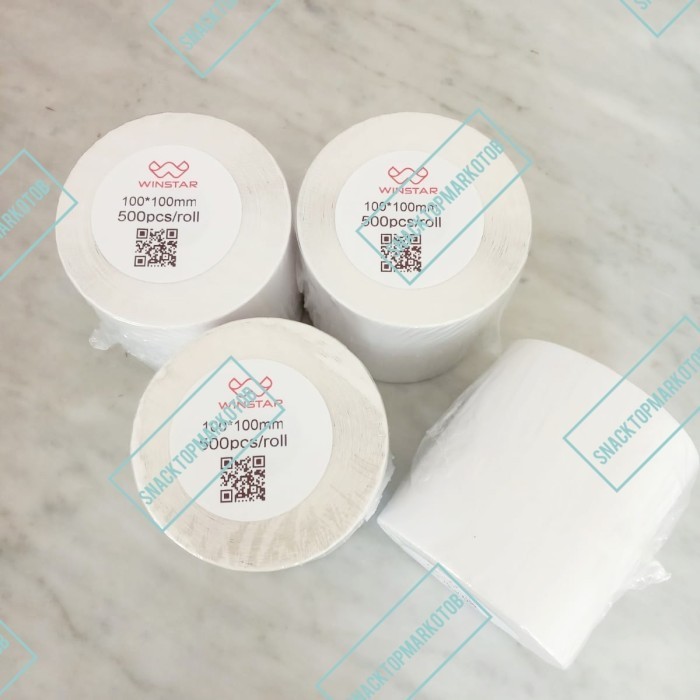 

Terlaris Label Barcode 100X100 / Kertas Sticker Thermal Resi 100X100Mm Winstar Promo Terbaru