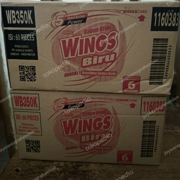 HRG DISKON Sabun colek wings biru wb350k per dus, wings biru wb350k