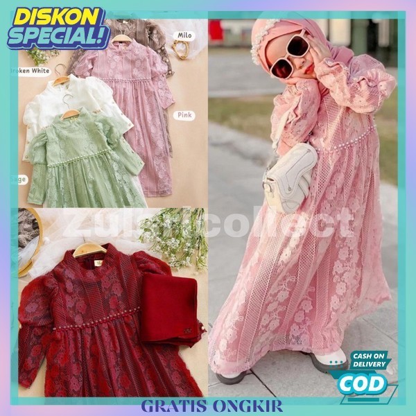 New Produk Gemis Anak Terbaru2024 Bahan Adem Umur 4 5 6 7 8 Th Baju Muslim Anak Terbaru2024 Gamis An