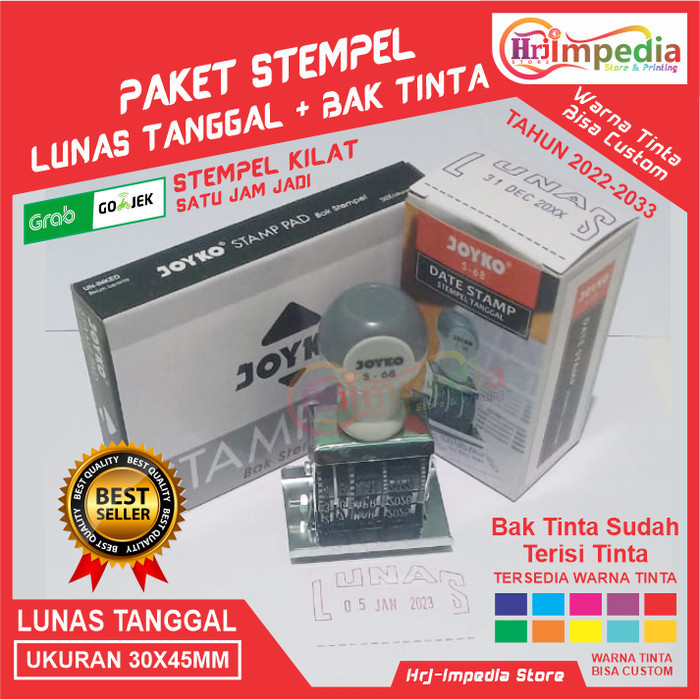 

Jual Stempel Lunas Tanggal Bulan TahunStempel Lunas Tanggal Joyko