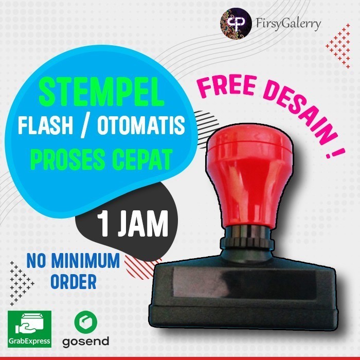 

Stempel Otomatis Ukuran Sedang Free Desain Full Tinta Free Custom
