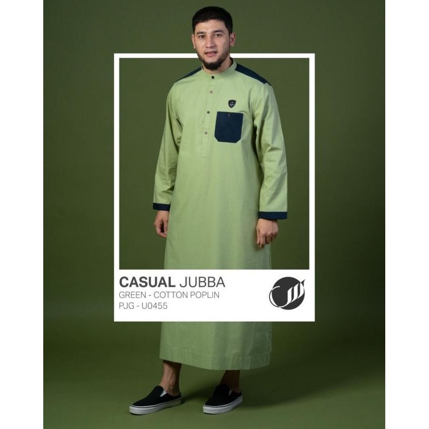 SAMASE Jubba Jubah Casual U045 Lengan Panjang Baju Gamis Pria Dewasa