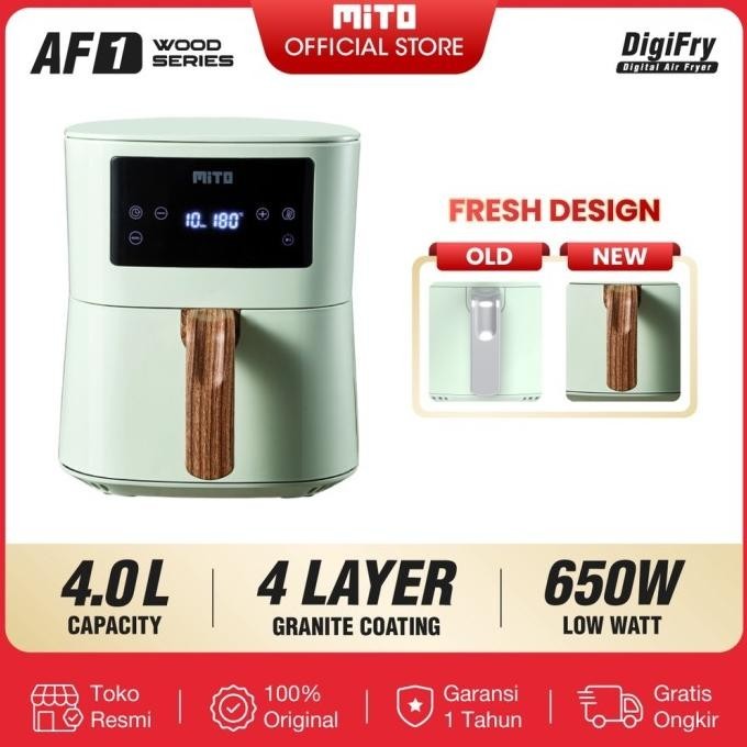 Air Fryer Mito AF1 4 liter Digital Low Watt Mitochiba Mito Air Fryer