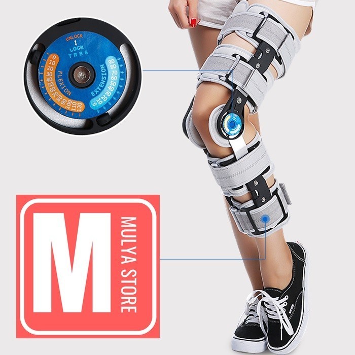 Termurah Post Op Knee Brace Deker Penyangga Lutut Paska Operasi Acl Arthroscopy
