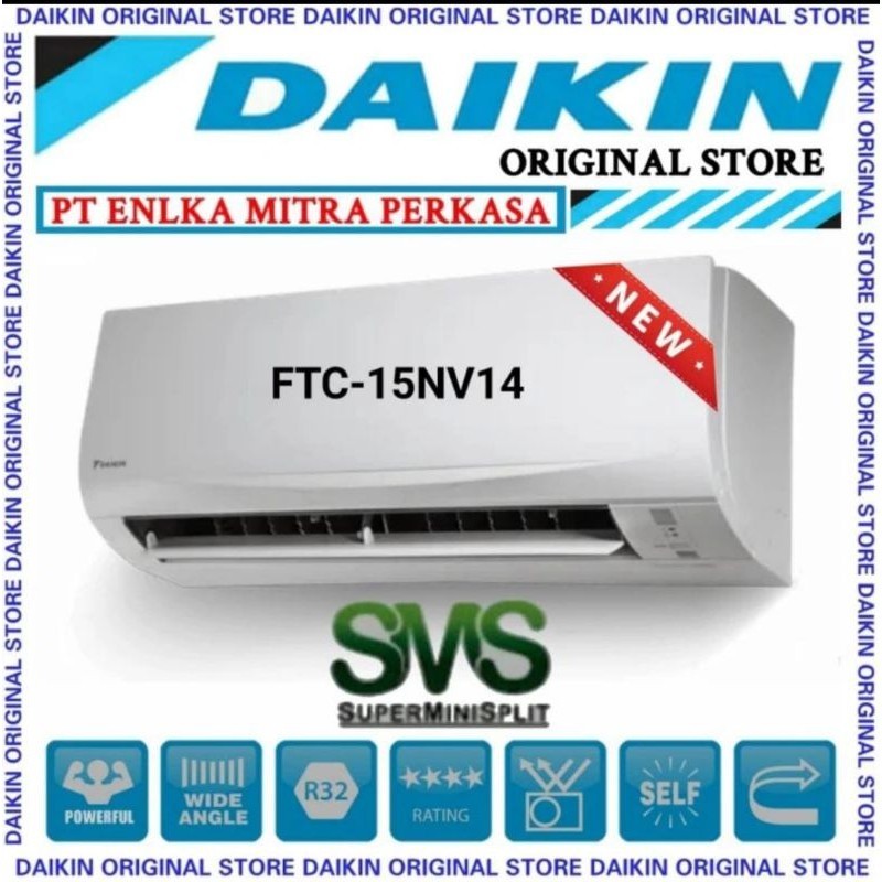 AC DAIKIN 1/2 pk FTC 15 Thailand + pasang instalasi