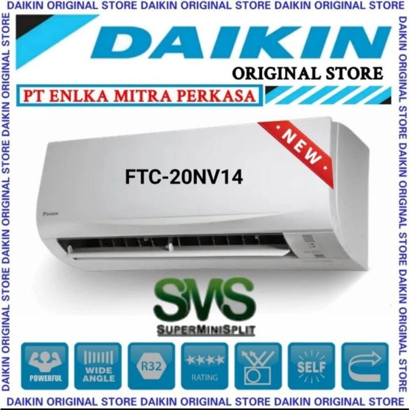 AC DAIKIN FTC 20 3/4 pk Thailand unit only