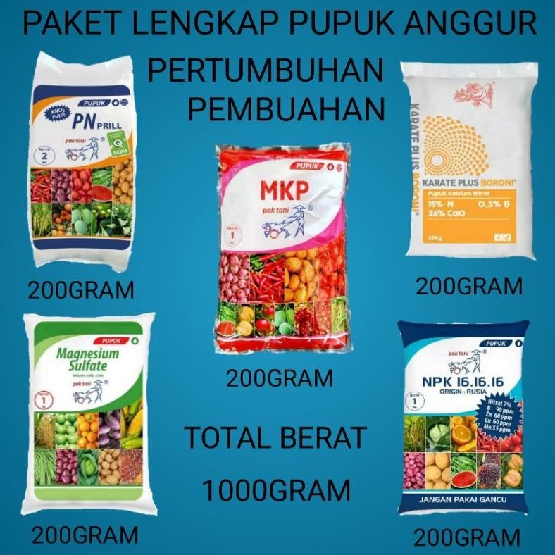 Terbaru Pupuk anggur paket lengkap pupuk pertumbuhan pembuahan anggur